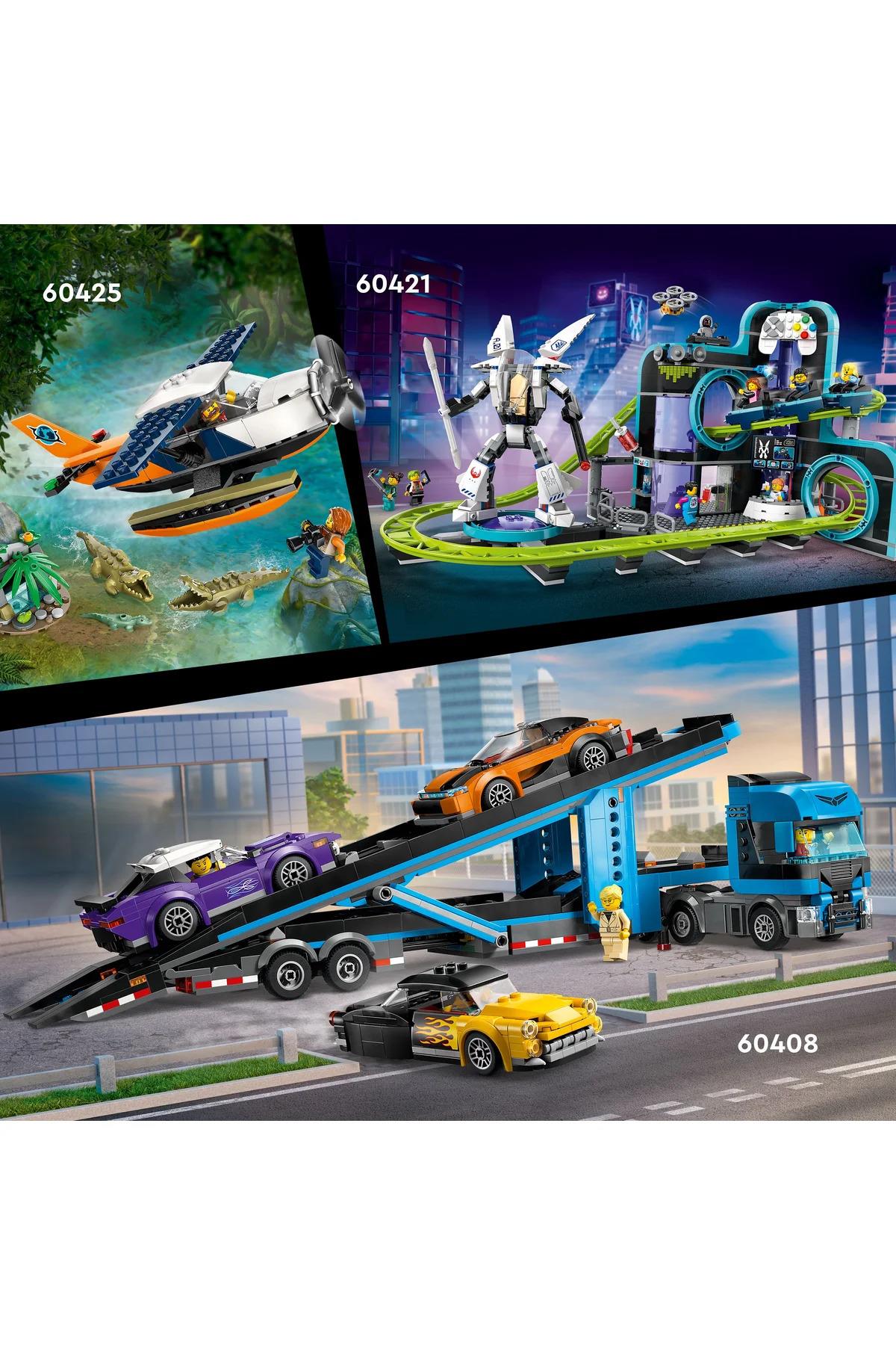 ® City Kırmızı İki Katlı Gezi Otobüsü 60407 - 7+ Çocuklar için Yaratıcı Oyuncak Yapım Seti (384 P)-Lego
