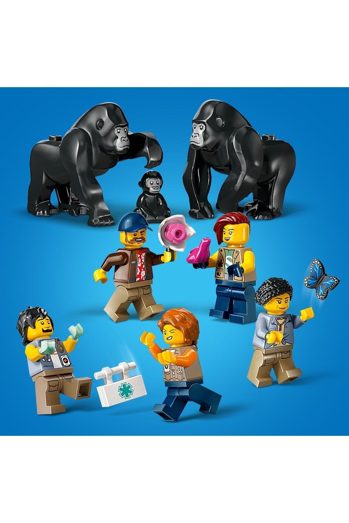 ® City Orman Kaşifinin Helikopteri Kamp Yerinde 60437 - 8 Yaş ve Üzeri Yapım Seti (881 Parça)-Lego