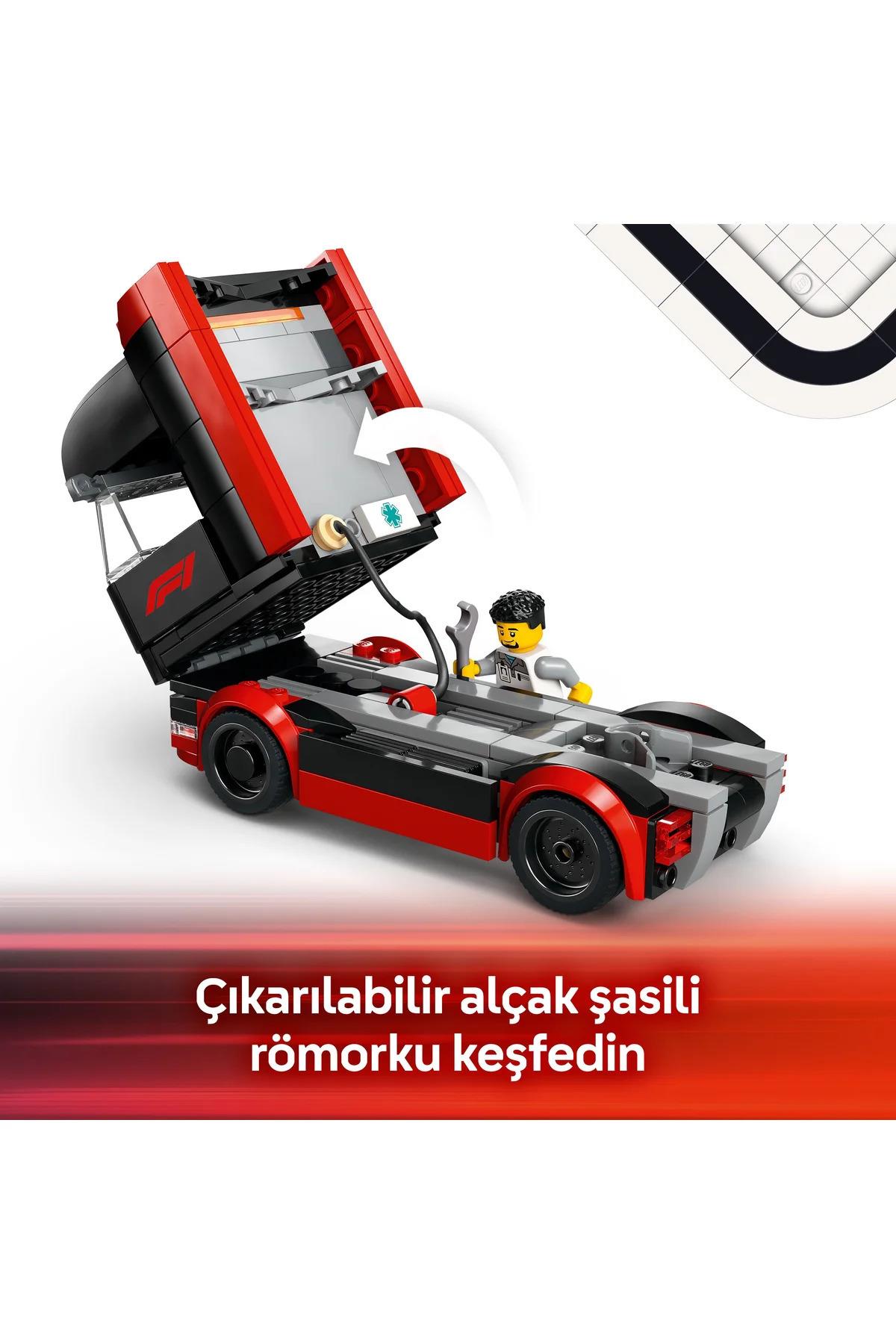 ® City RB20 ve AMR24 F1® Arabalı F1® Kamyonu 60445 - 8+ Yaratıcı Oyuncak Yapım Seti (1086)-Lego