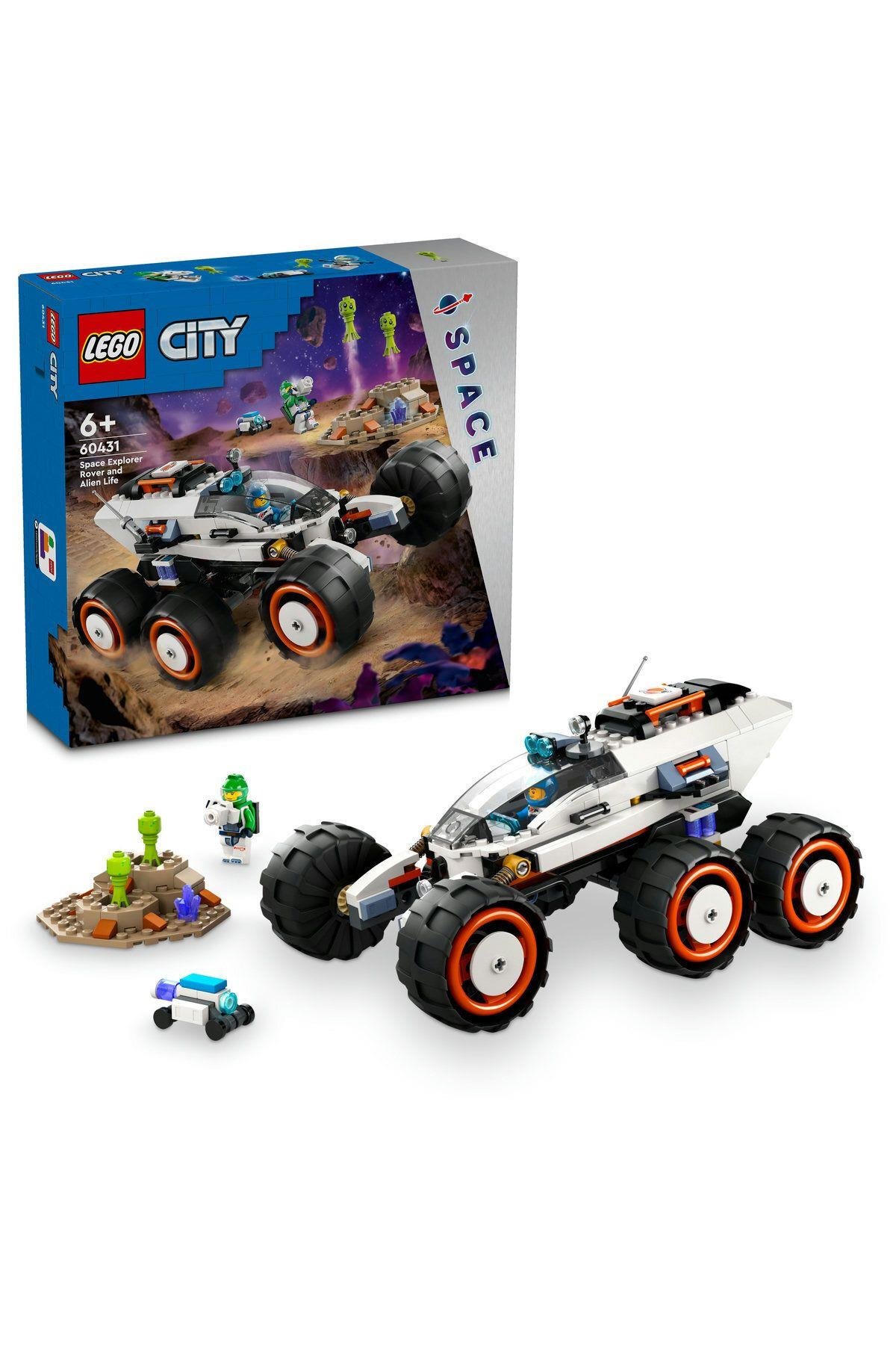 ® City Uzay Keşif Robotu ve Uzaylı Canlı 60431  - 6 Yaş ve Üzeri İçin Yapım Seti (311 Parça)-Lego