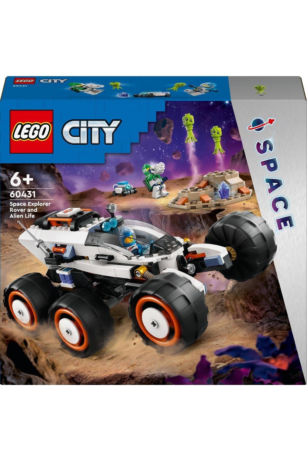 ® City Uzay Keşif Robotu ve Uzaylı Canlı 60431  - 6 Yaş ve Üzeri İçin Yapım Seti (311 Parça)-Lego