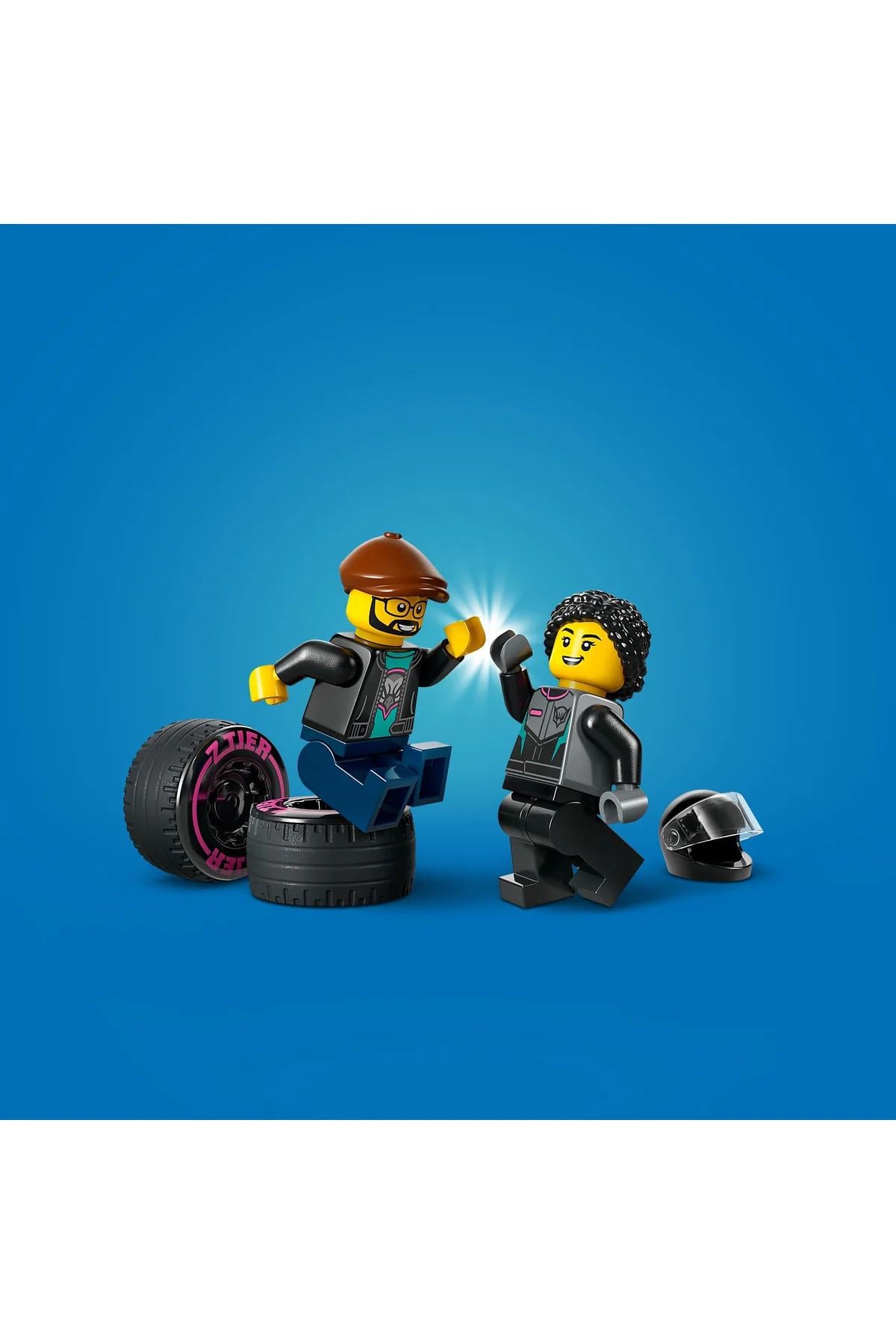 ® City Yarış Arabası ve Araba Taşıyıcı Kamyon 60406 - 6+ Yaratıcı Oyuncak Yapım Seti (328P)-Lego