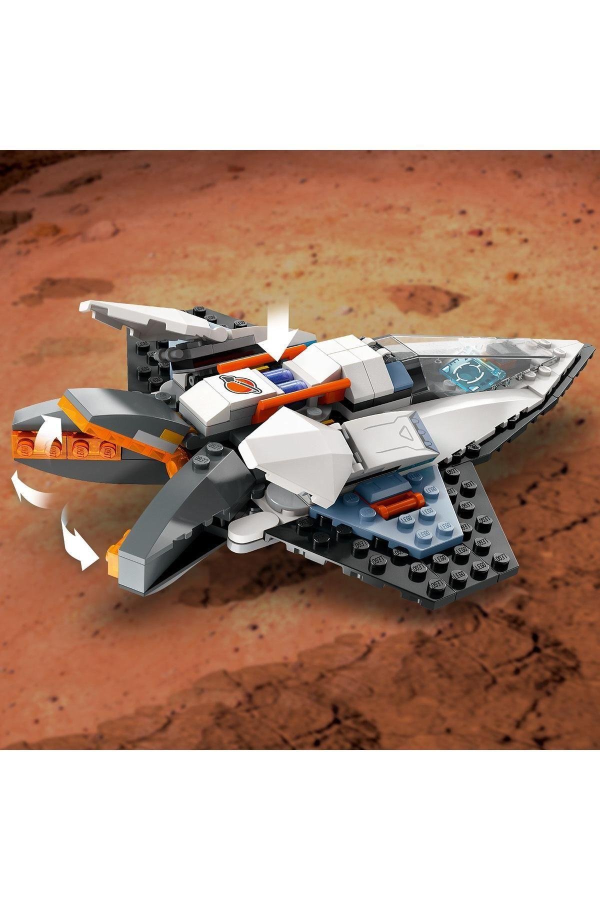 ® City Yıldızlararası Uzay Gemisi 60430  - 6 Yaş ve Üzeri İçin Yapım Seti (240 Parça)-Lego