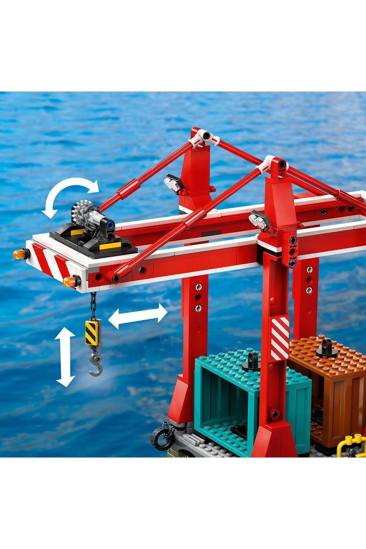 ® City Yük Gemili Liman 60422 - 8 Yaş ve Üzeri Çocuklar için Yaratıcı Oyuncak Yapım Seti-Lego