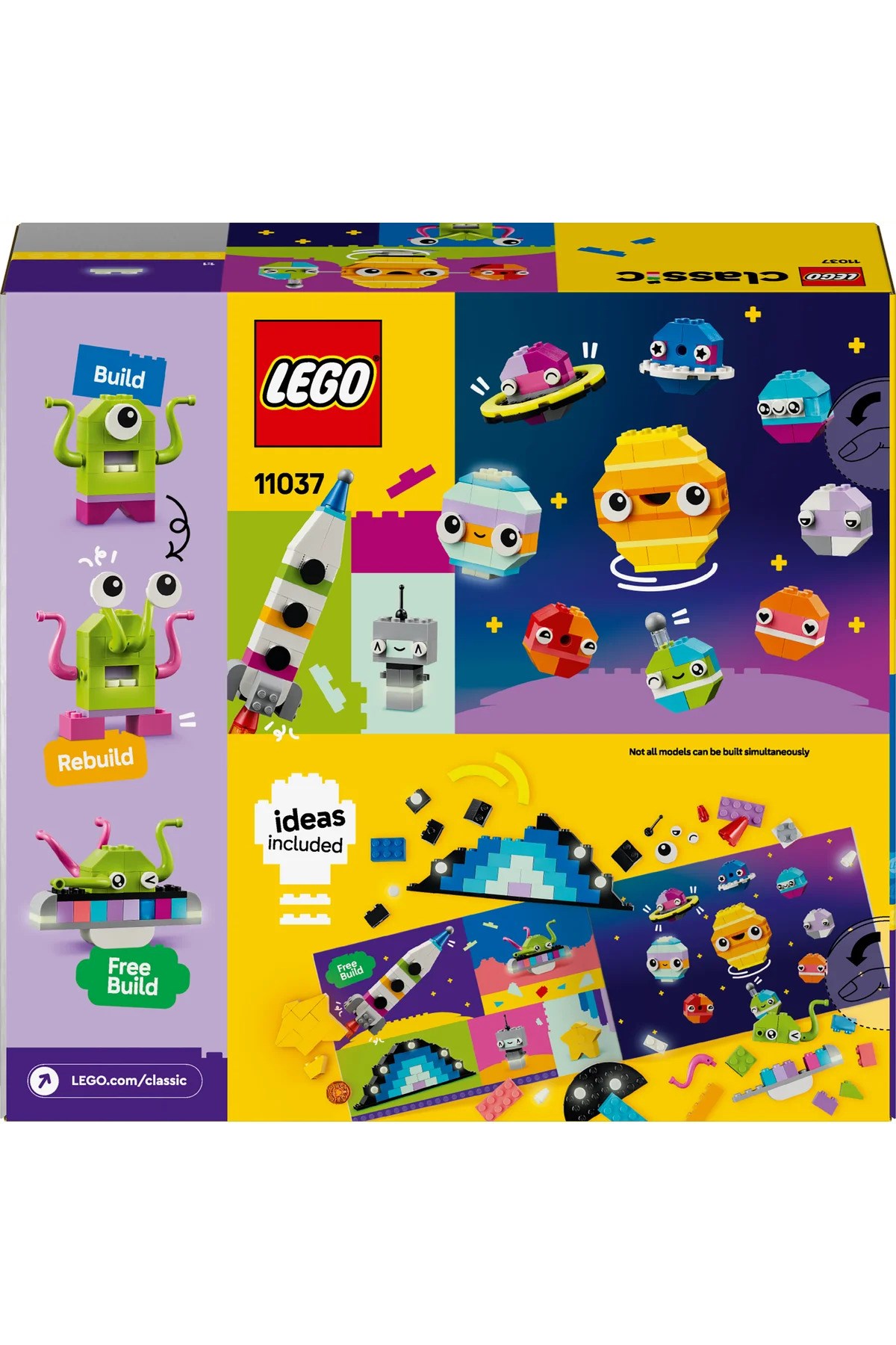 ® Classic Yaratıcı Uzay Gezegenleri 11037 - 4+ Çocuklar için Yaratıcı Oyuncak Yapım Seti (450P)-Lego