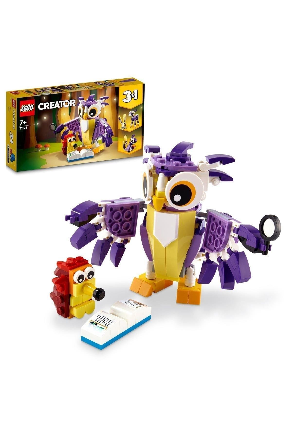 ® Creator 3’ü 1 Arada Fantastik Orman Yaratıkları 31125 - Yaratıcı Oyuncak Yapım Seti(175 Parça)-Lego