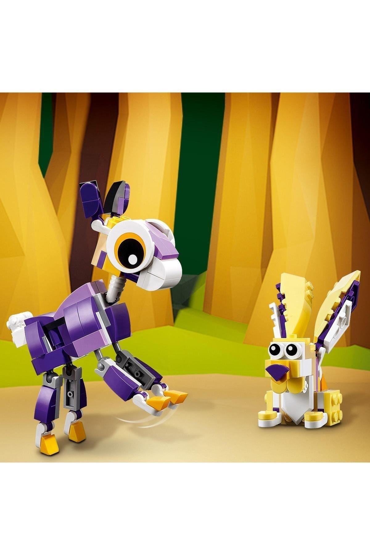 ® Creator 3’ü 1 Arada Fantastik Orman Yaratıkları 31125 - Yaratıcı Oyuncak Yapım Seti(175 Parça)-Lego