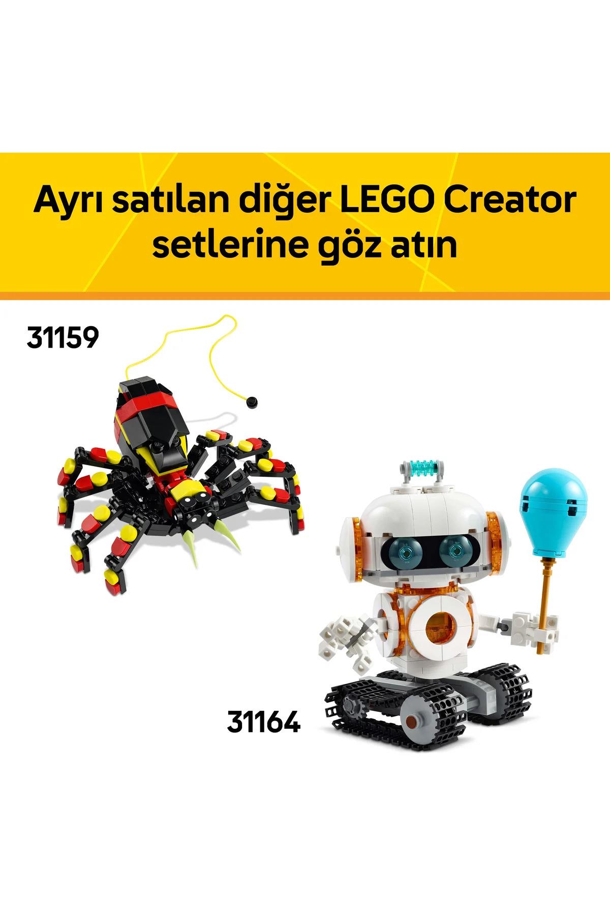 ® Creator 3’ü 1 Arada Uçak: Yarış Uçağı 31160 - 7+ Çocuklar için Yaratıcı Oyuncak Yapım Seti (178P)-Lego