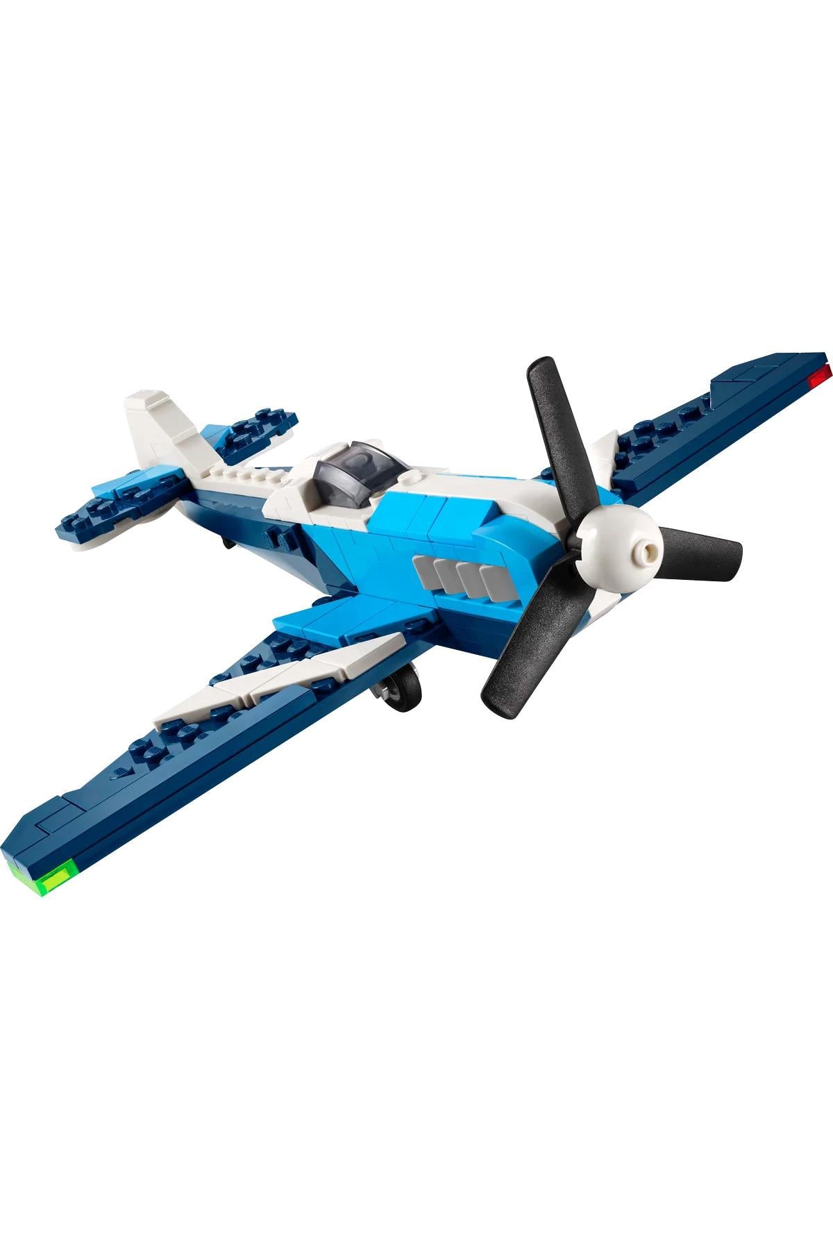 ® Creator 3’ü 1 Arada Uçak: Yarış Uçağı 31160 - 7+ Çocuklar için Yaratıcı Oyuncak Yapım Seti (178P)-Lego