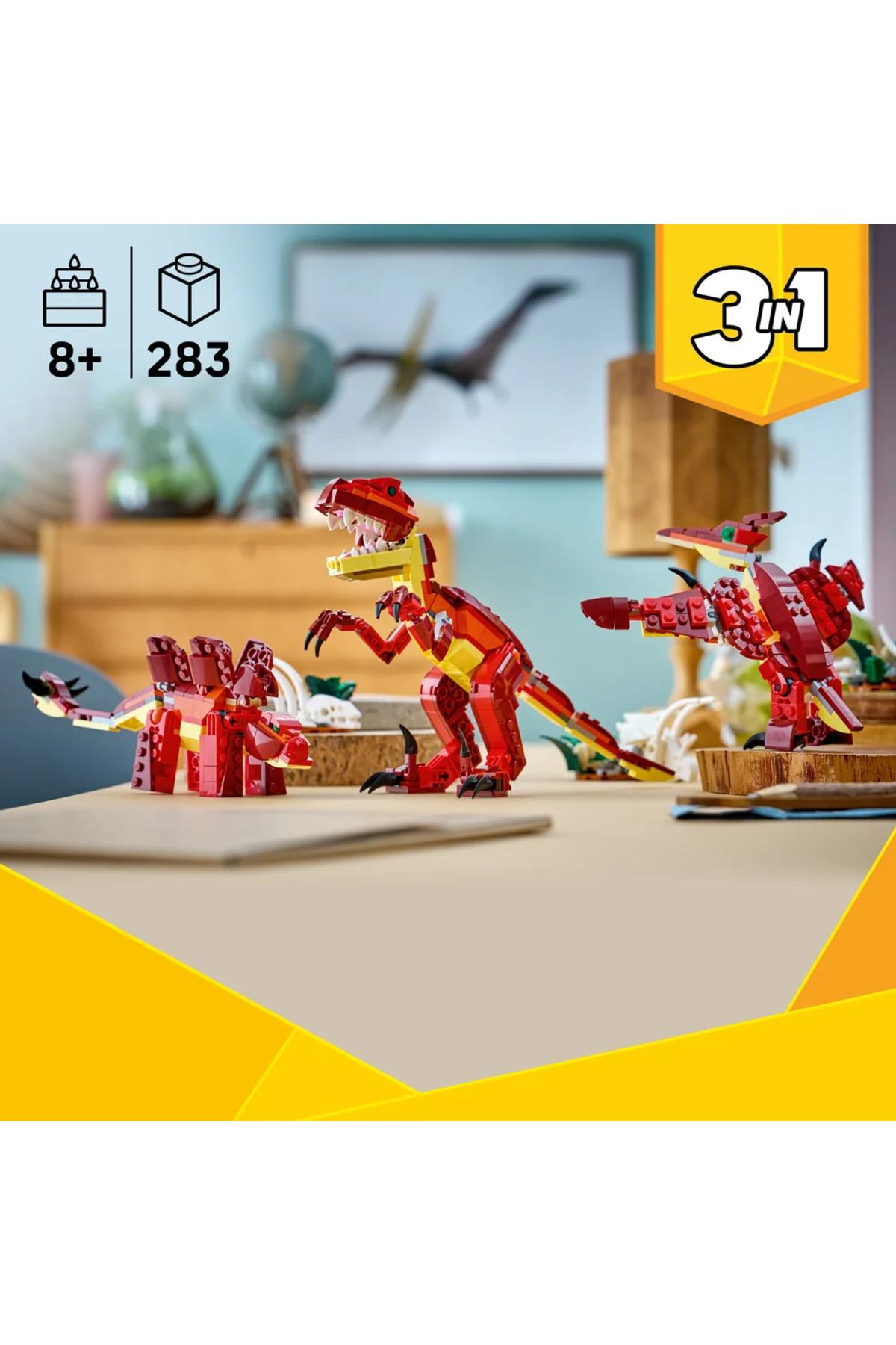 ® Creator 3’ü 1 Arada Vahşi Dinozor 31379 – 8+ Yaratıcı Oyuncak Yapım Seti (283 Parça)-Lego