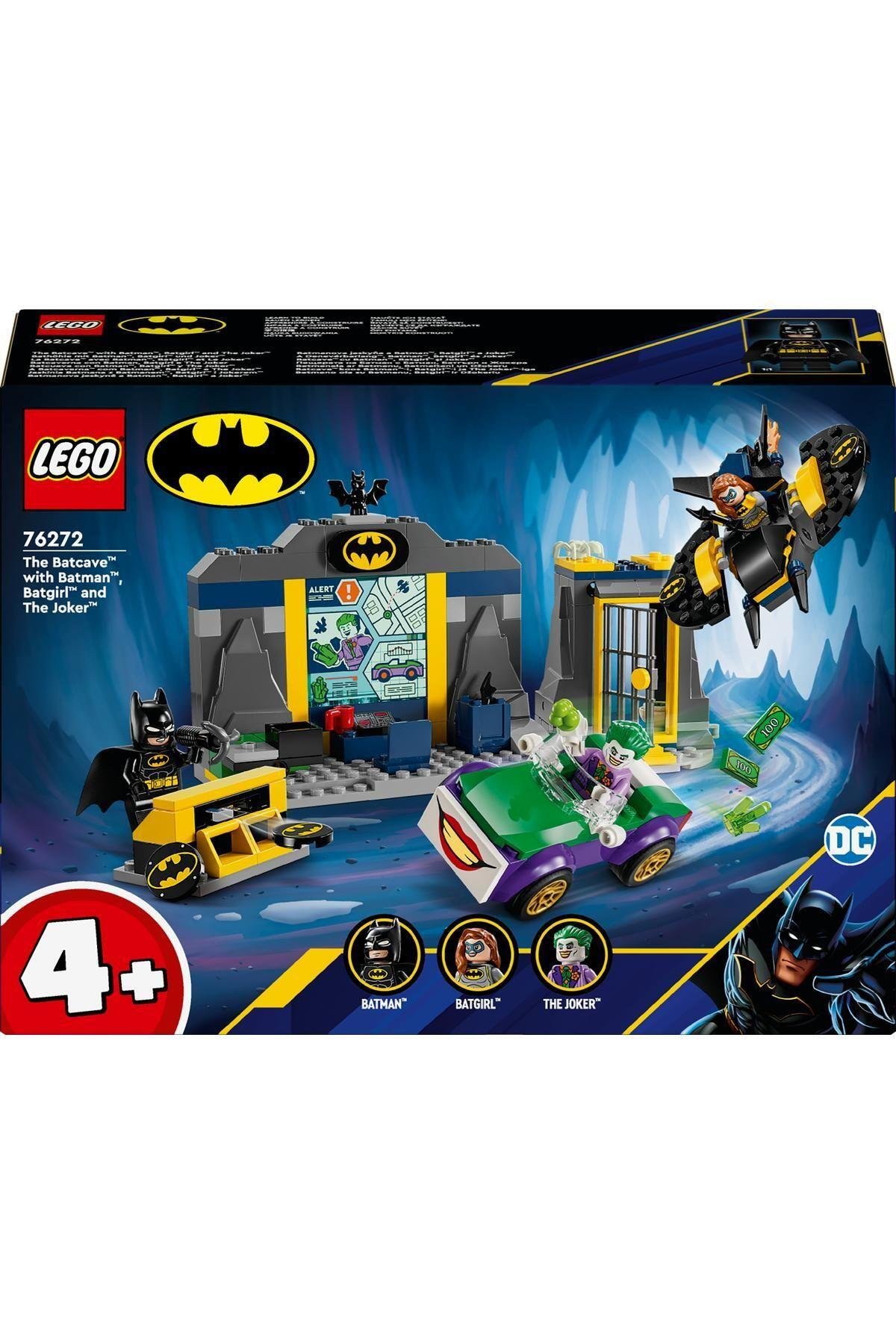 ® DC Batman™: Batman™, Batgirl™ ve Joker™ ile Batcave™ 76272 - 4 Yaş ve Üzeri Set (184 Parça)-Lego