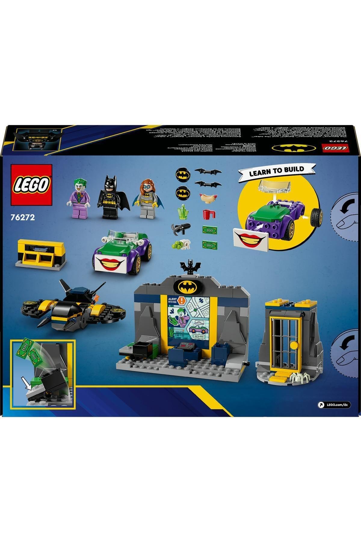 ® DC Batman™: Batman™, Batgirl™ ve Joker™ ile Batcave™ 76272 - 4 Yaş ve Üzeri Set (184 Parça)-Lego