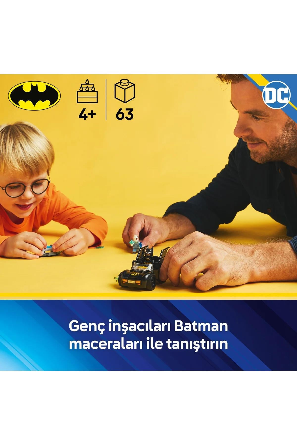 ® DC Batman™: Batman ve Batmobile™, Mr. Freeze™’e Karşı 76301 - 4+ Yaratıcı Oyuncak Yapım Seti (63P)-Lego