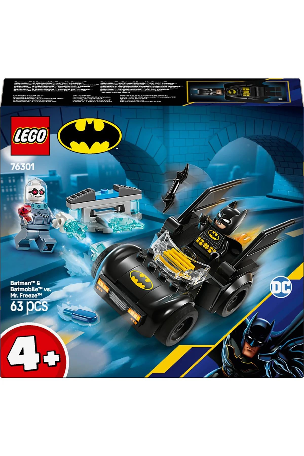 ® DC Batman™: Batman ve Batmobile™, Mr. Freeze™’e Karşı 76301 - 4+ Yaratıcı Oyuncak Yapım Seti (63P)-Lego