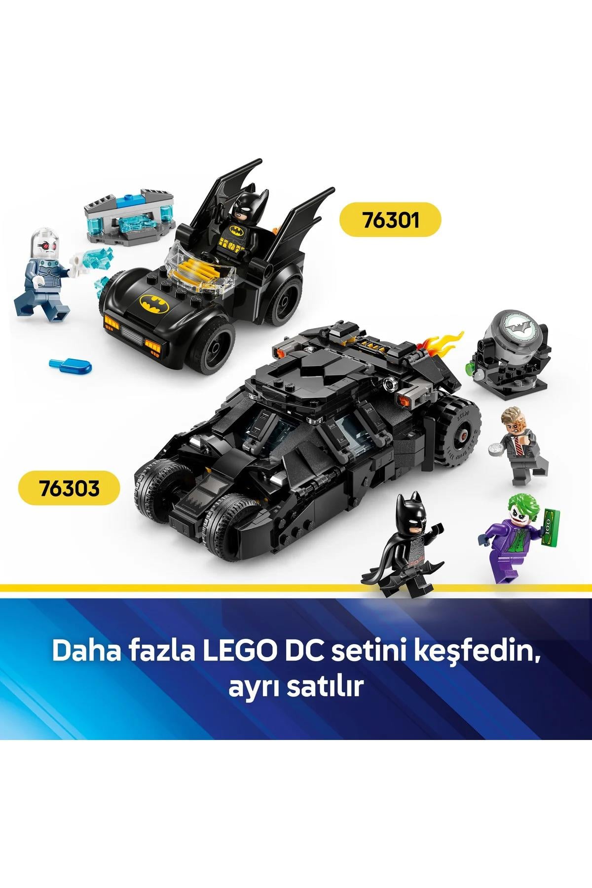 ® DC Batman™: Batman ve Batmobile™, Mr. Freeze™’e Karşı 76301 - 4+ Yaratıcı Oyuncak Yapım Seti (63P)-Lego