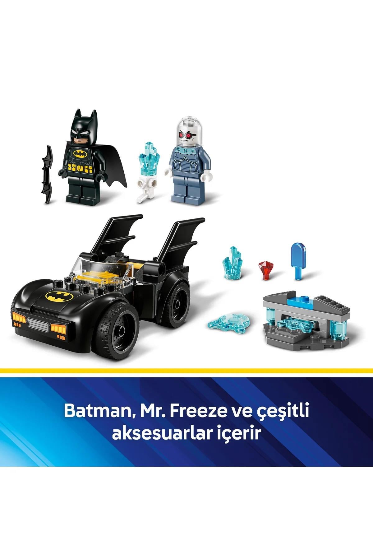 ® DC Batman™: Batman ve Batmobile™, Mr. Freeze™’e Karşı 76301 - 4+ Yaratıcı Oyuncak Yapım Seti (63P)-Lego