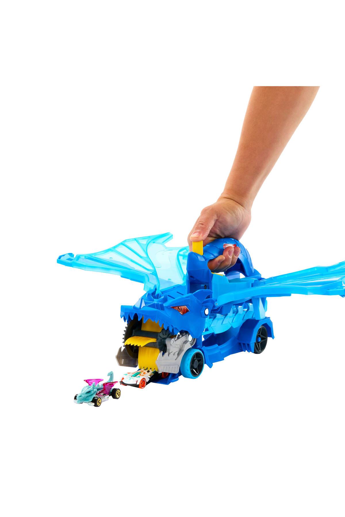 ® Dev Taşıyıcı Tır ve 2 adet 1:64 ölçekli oyuncak araba JBM72-Araba Garaj ve Setleri