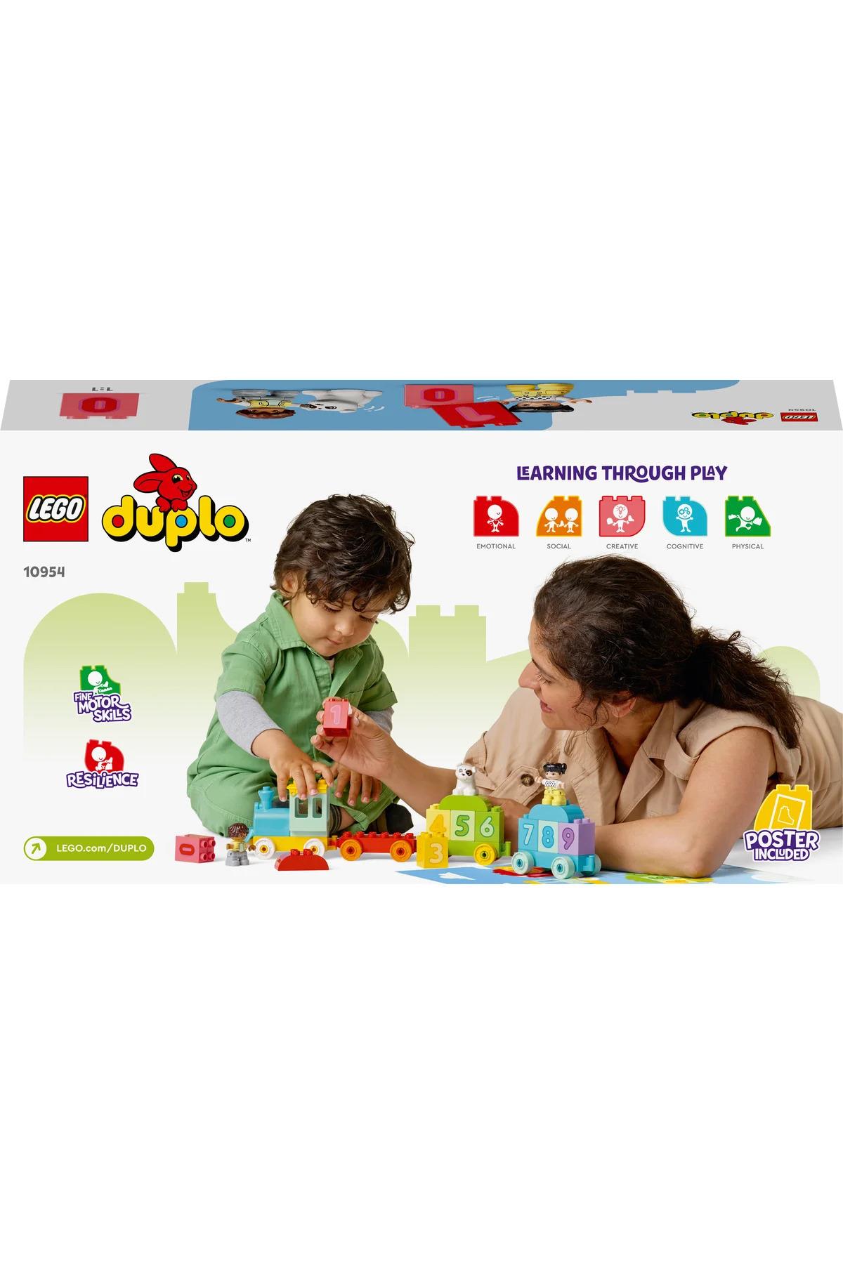 ® DUPLO® İlk Sayı Treni - Saymayı Öğren 10954 - 1/2+ Eğitici Oyuncak Yapım Seti (23P)-Lego