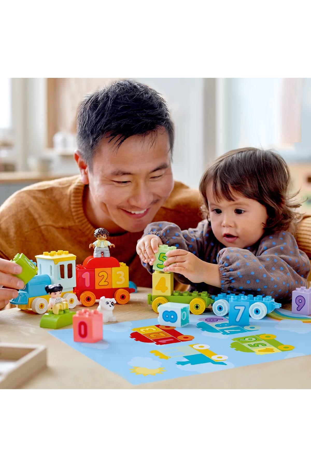 ® DUPLO® İlk Sayı Treni - Saymayı Öğren 10954 - 1/2+ Eğitici Oyuncak Yapım Seti (23P)-Lego