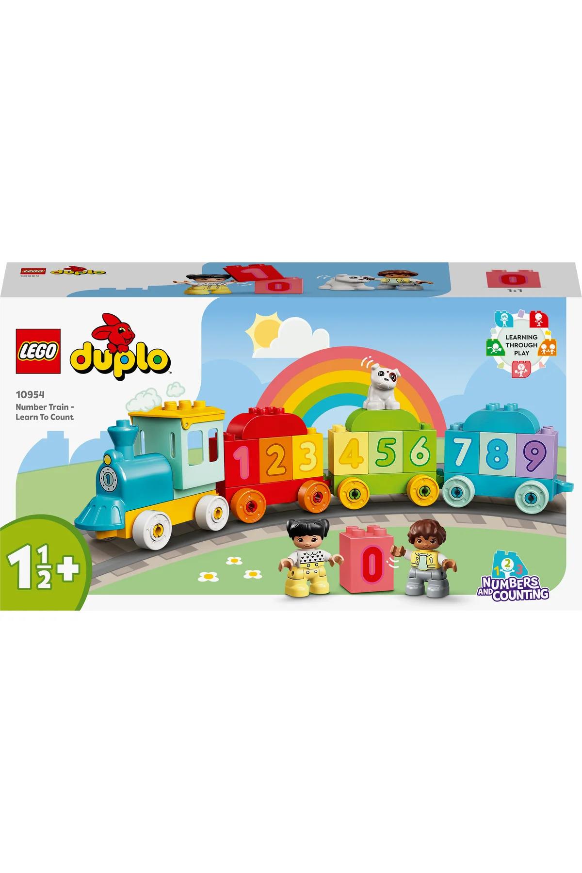 ® DUPLO® İlk Sayı Treni - Saymayı Öğren 10954 - 1/2+ Eğitici Oyuncak Yapım Seti (23P)-Lego