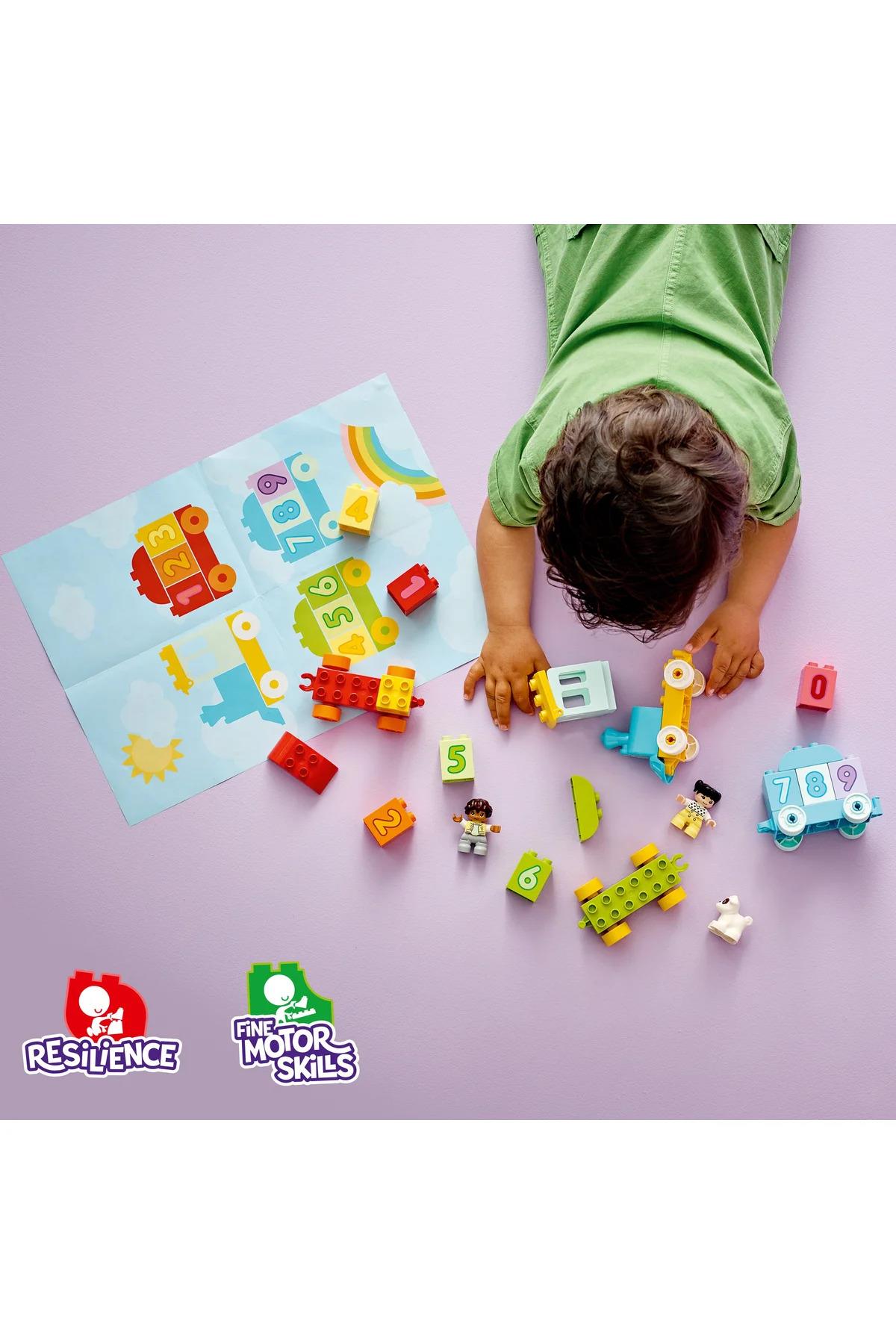® DUPLO® İlk Sayı Treni - Saymayı Öğren 10954 - 1/2+ Eğitici Oyuncak Yapım Seti (23P)-Lego