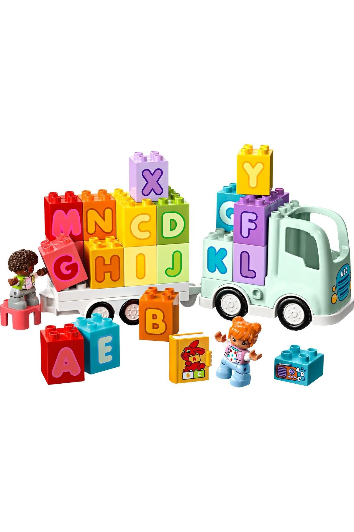 ® DUPLO® Kasabası Alfabe Kamyonu Oyuncağı 10421 - 2+ Çocuklar için Eğitici Oyuncak Yapım Seti (36 P)-Lego