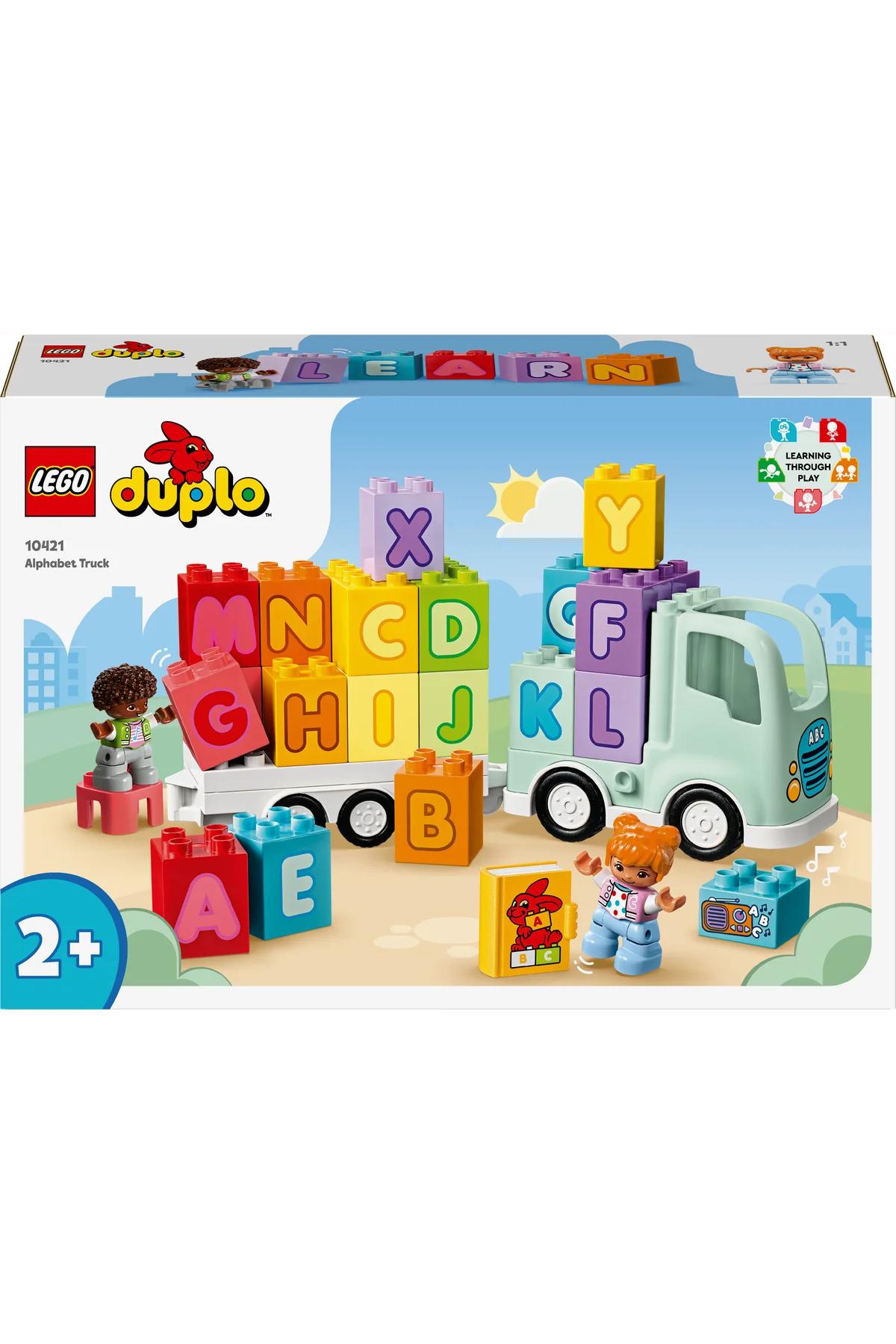 ® DUPLO® Kasabası Alfabe Kamyonu Oyuncağı 10421 - 2+ Çocuklar için Eğitici Oyuncak Yapım Seti (36 P)-Lego