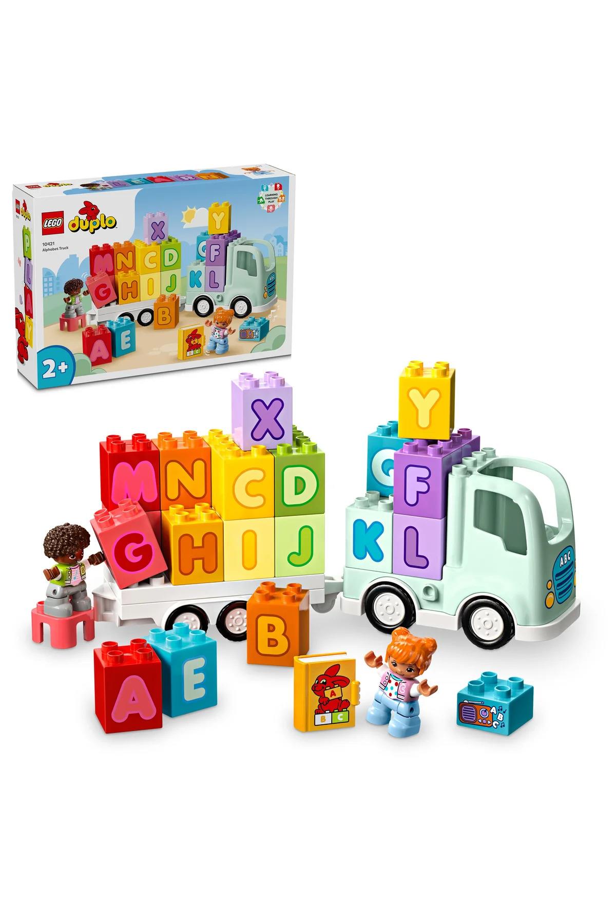® DUPLO® Kasabası Alfabe Kamyonu Oyuncağı 10421 - 2+ Çocuklar için Eğitici Oyuncak Yapım Seti (36 P)-Lego