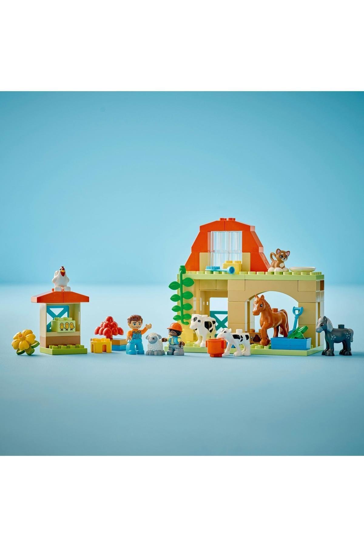 ® DUPLO® Kasabası Çiftlikte Hayvanların Bakımı 10416- 2 Yaş ve Üzeri İçin Yapım Seti (74 Parça)-Lego