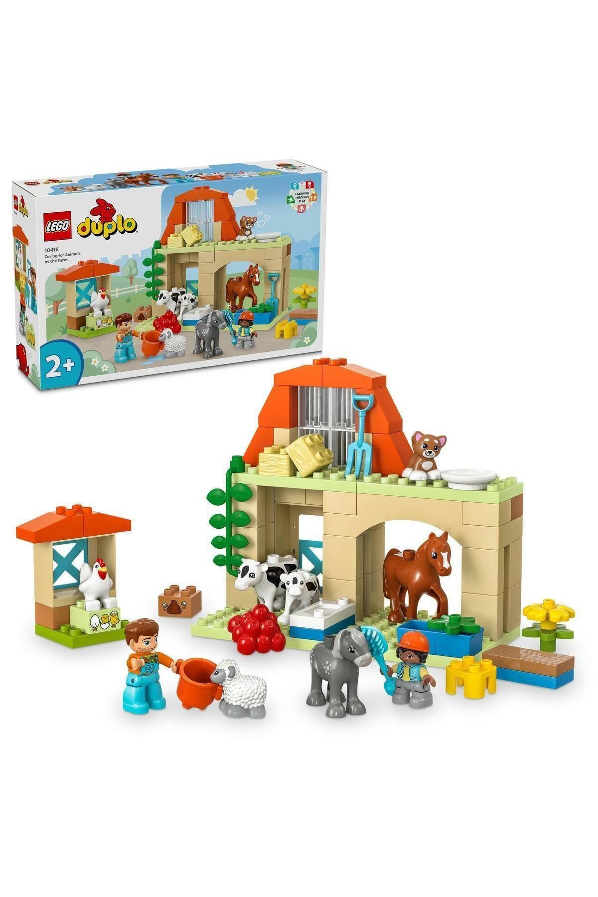 ® DUPLO® Kasabası Çiftlikte Hayvanların Bakımı 10416- 2 Yaş ve Üzeri İçin Yapım Seti (74 Parça)-Lego