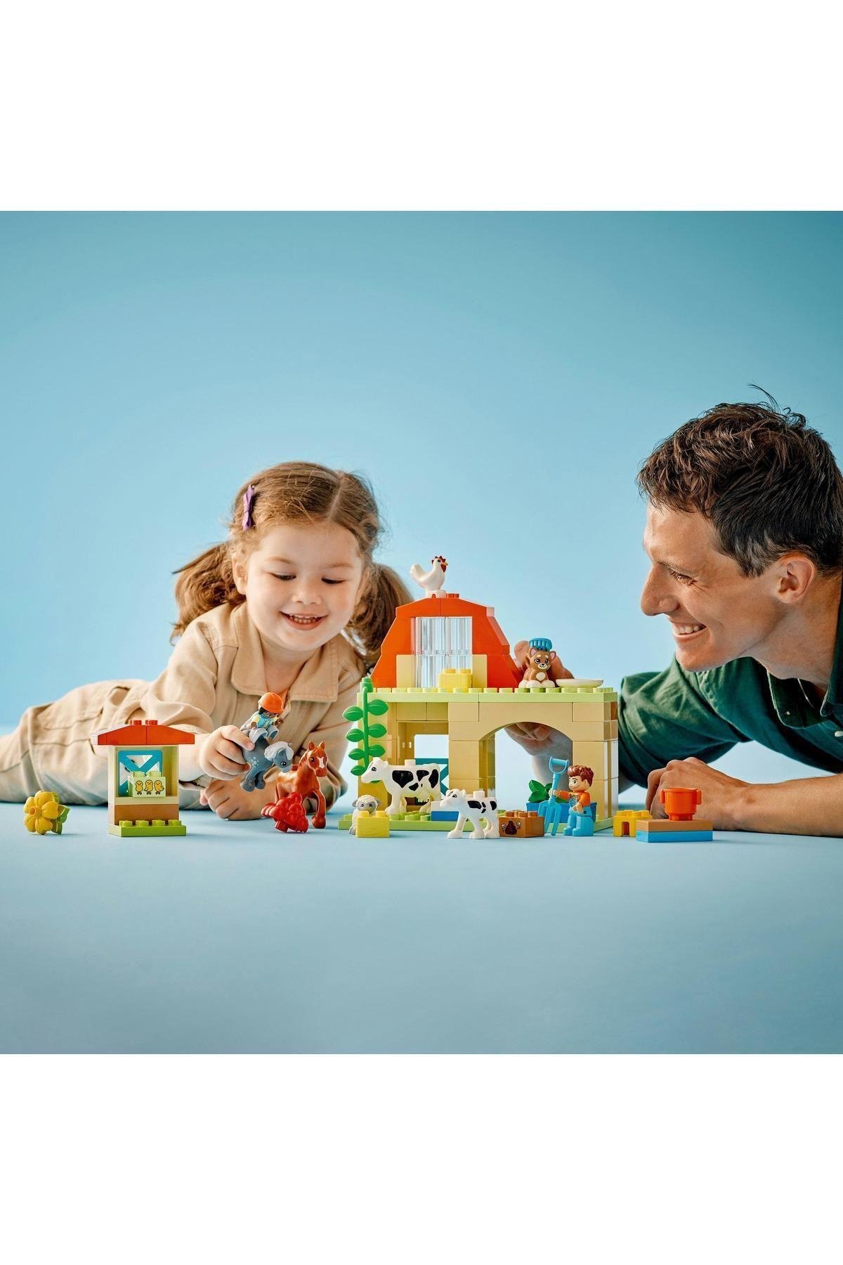 ® DUPLO® Kasabası Çiftlikte Hayvanların Bakımı 10416- 2 Yaş ve Üzeri İçin Yapım Seti (74 Parça)-Lego