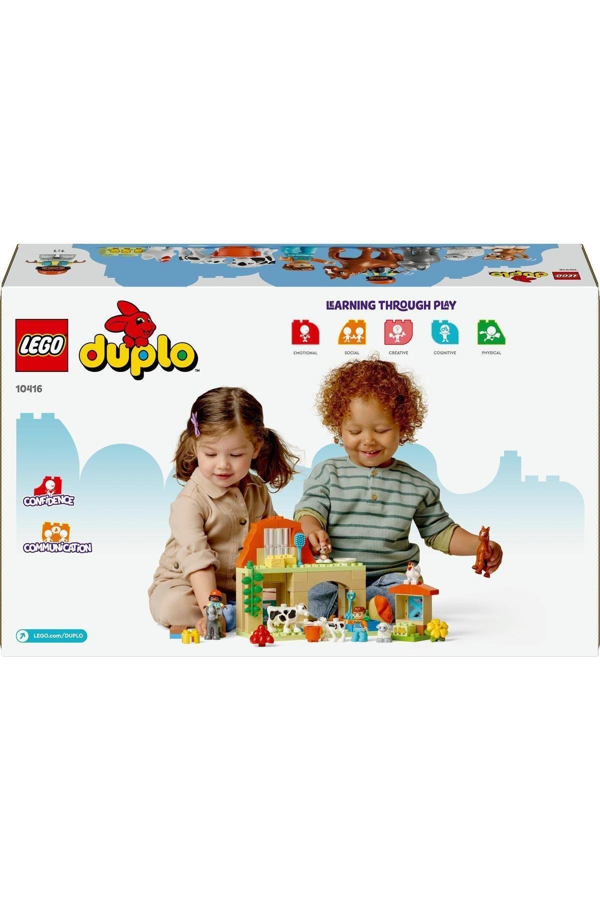 ® DUPLO® Kasabası Çiftlikte Hayvanların Bakımı 10416- 2 Yaş ve Üzeri İçin Yapım Seti (74 Parça)-Lego