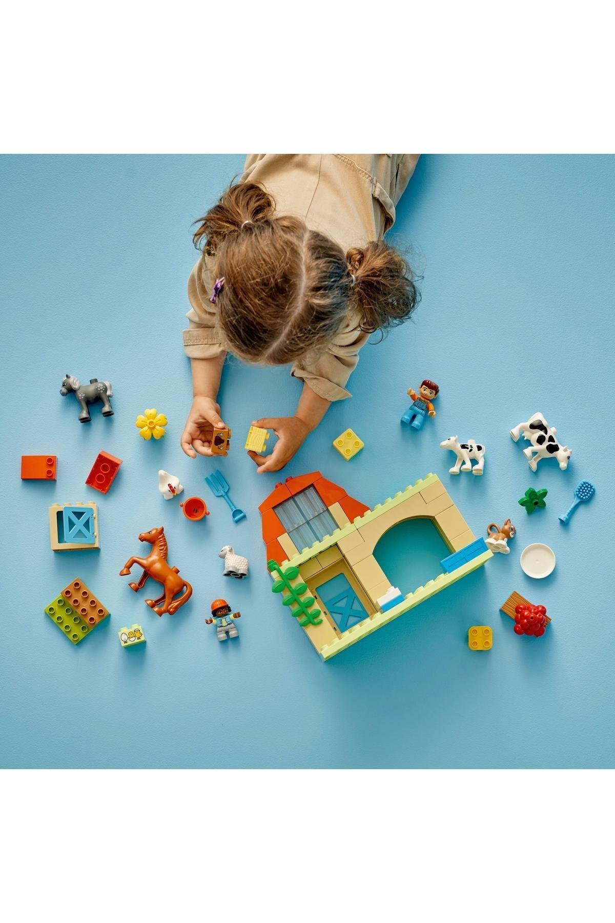 ® DUPLO® Kasabası Çiftlikte Hayvanların Bakımı 10416- 2 Yaş ve Üzeri İçin Yapım Seti (74 Parça)-Lego