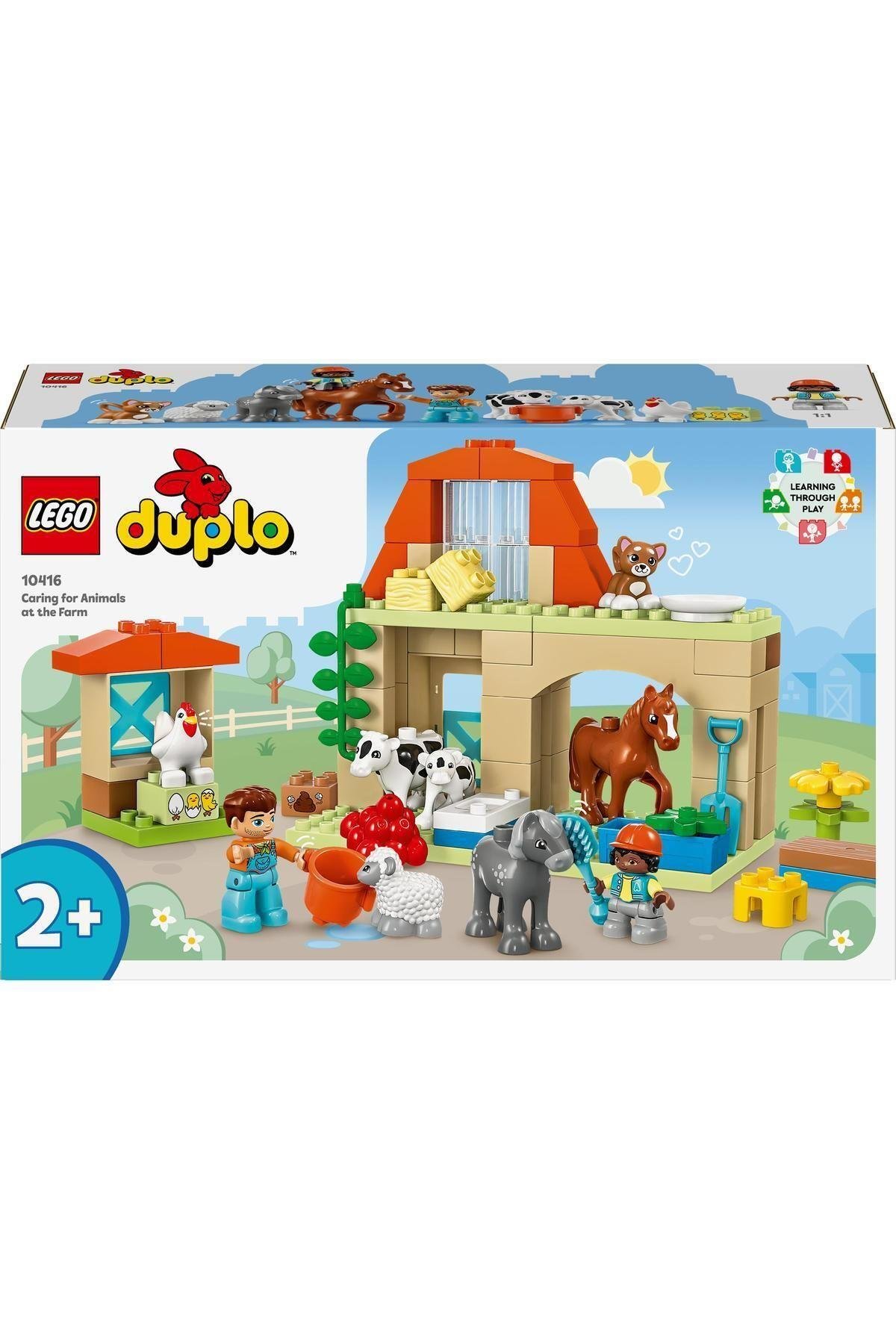 ® DUPLO® Kasabası Çiftlikte Hayvanların Bakımı 10416- 2 Yaş ve Üzeri İçin Yapım Seti (74 Parça)-Lego