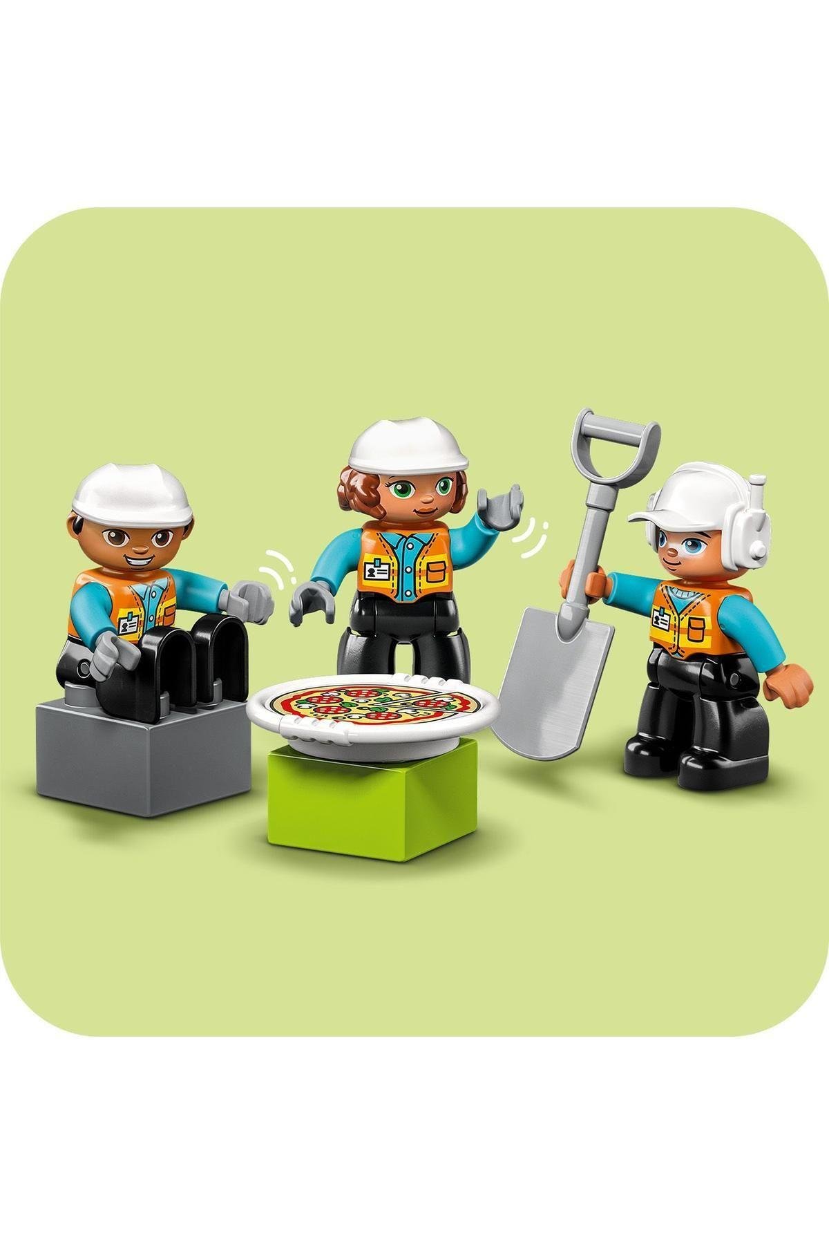 ® DUPLO® Kasabası İnşaat Sahası 10990 - 2 Yaş ve Üzeri için Oyuncak Yapım Seti (61 Parça)-Lego