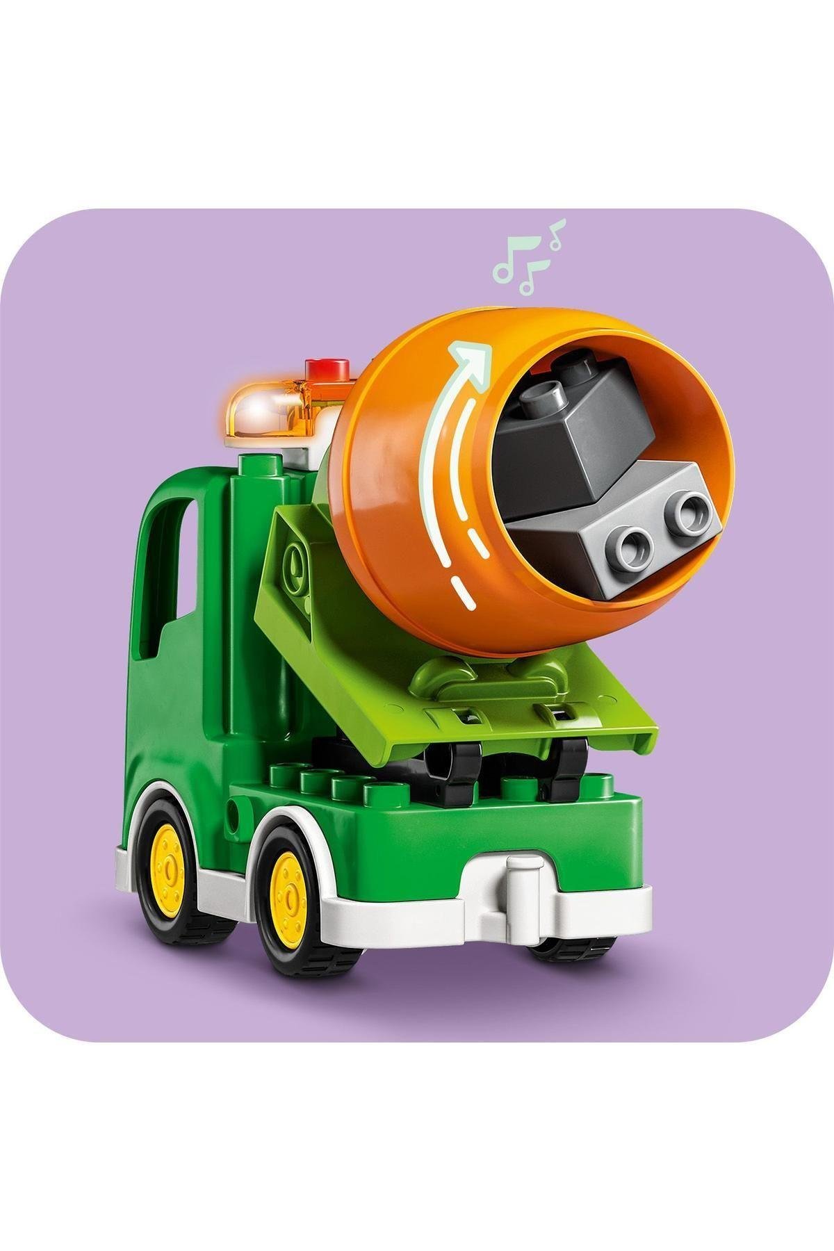 ® DUPLO® Kasabası İnşaat Sahası 10990 - 2 Yaş ve Üzeri için Oyuncak Yapım Seti (61 Parça)-Lego