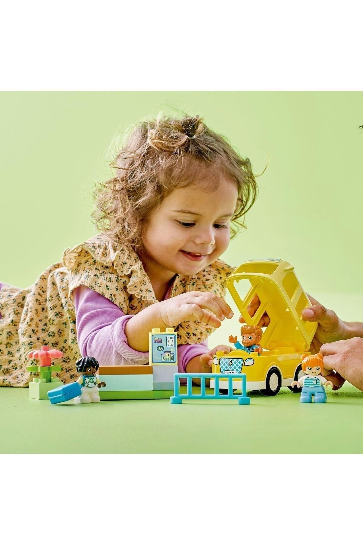 ® DUPLO® Kasabası Otobüs Yolculuğu 10988 - 2 Yaş ve Üzeri  Oyuncak Yapım Seti (16 Parça)-Lego