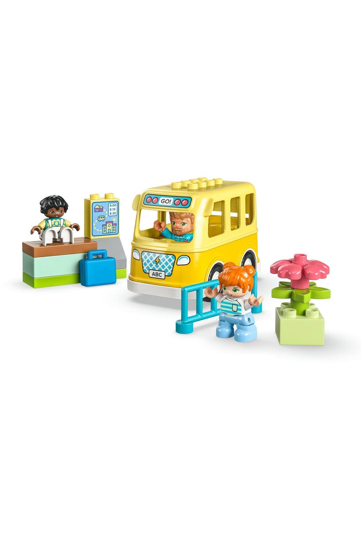 ® DUPLO® Kasabası Otobüs Yolculuğu 10988 - 2 Yaş ve Üzeri  Oyuncak Yapım Seti (16 Parça)-Lego