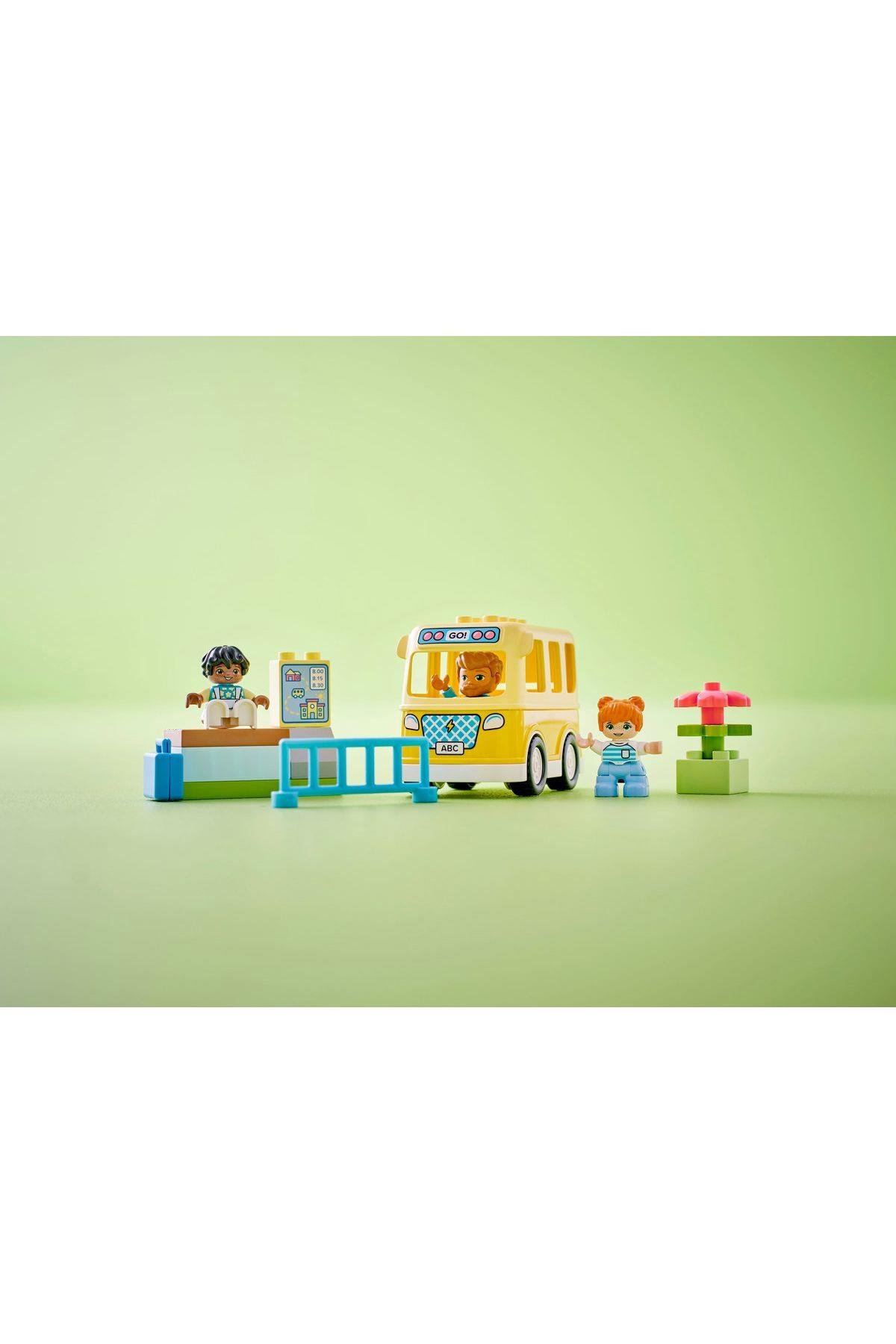 ® DUPLO® Kasabası Otobüs Yolculuğu 10988 - 2 Yaş ve Üzeri  Oyuncak Yapım Seti (16 Parça)-Lego