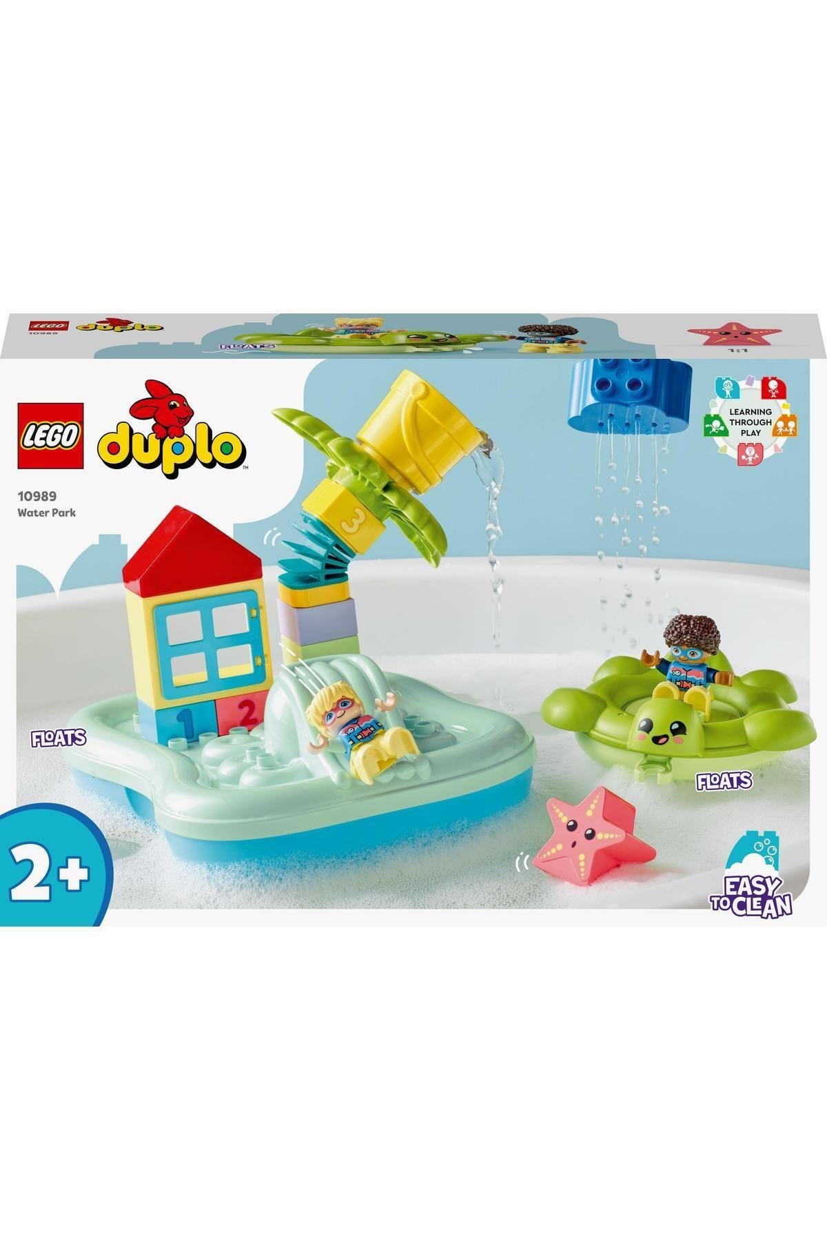 ® DUPLO® Kasabası Su Parkı 10989 - 2 Yaş ve Üzeri Çocuklar için Oyuncak Yapım Seti (19 Parça)-Lego