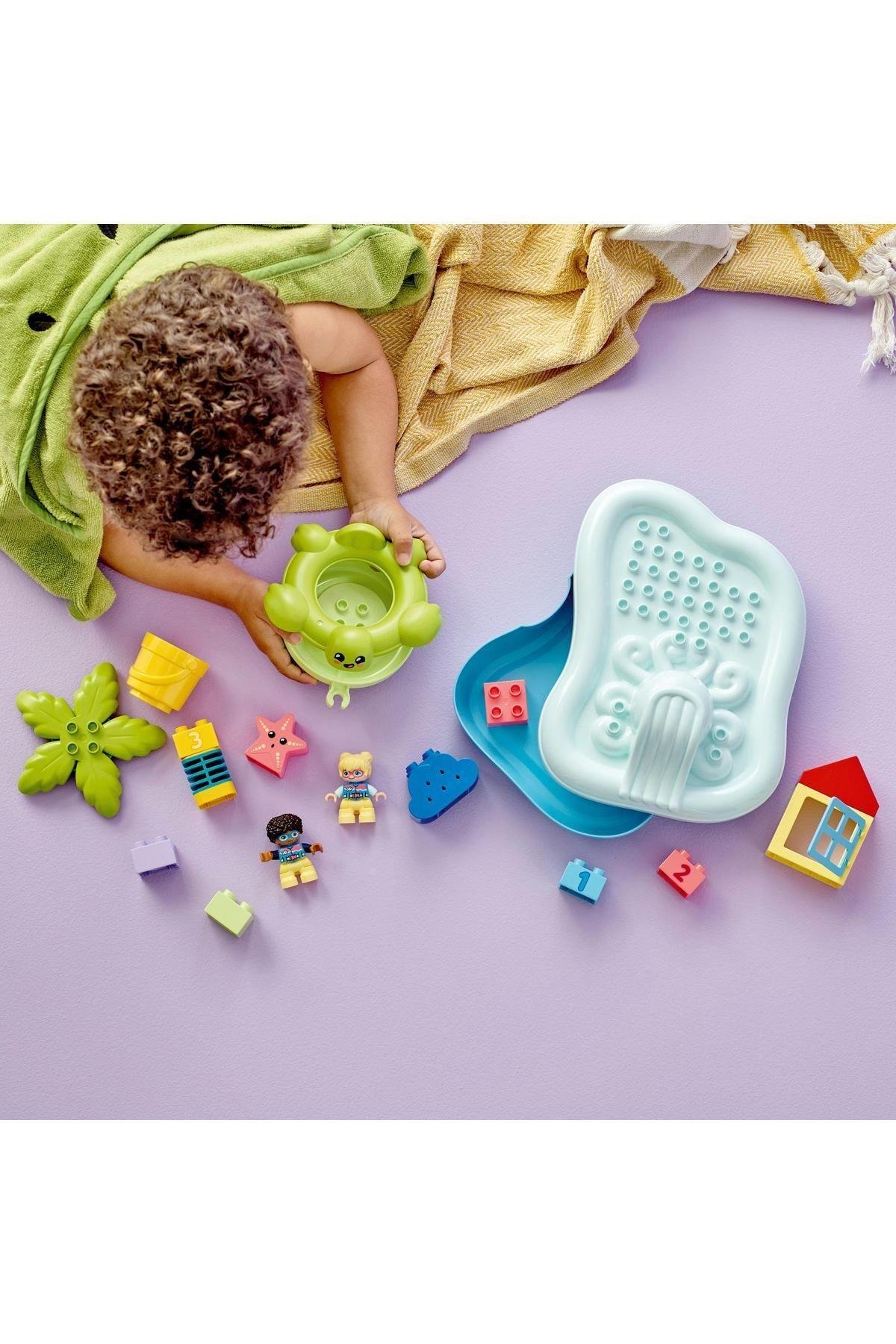 ® DUPLO® Kasabası Su Parkı 10989 - 2 Yaş ve Üzeri Çocuklar için Oyuncak Yapım Seti (19 Parça)-Lego