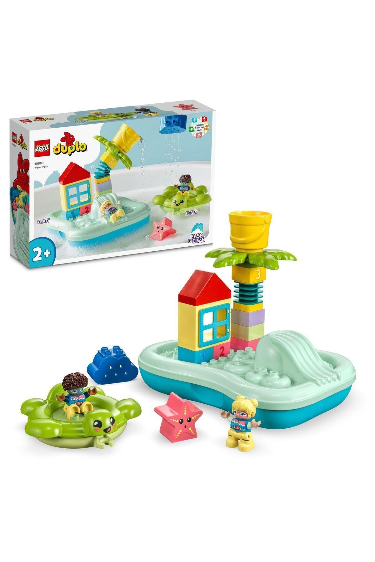 ® DUPLO® Kasabası Su Parkı 10989 - 2 Yaş ve Üzeri Çocuklar için Oyuncak Yapım Seti (19 Parça)-Lego