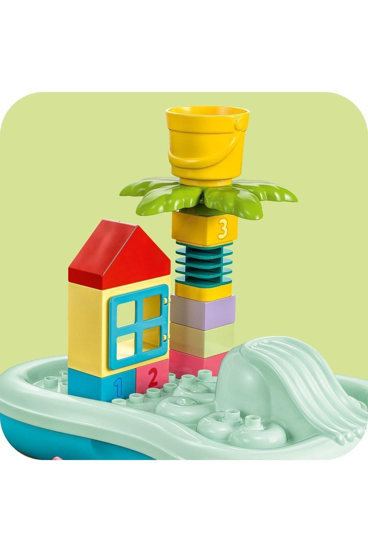 ® DUPLO® Kasabası Su Parkı 10989 - 2 Yaş ve Üzeri Çocuklar için Oyuncak Yapım Seti (19 Parça)-Lego