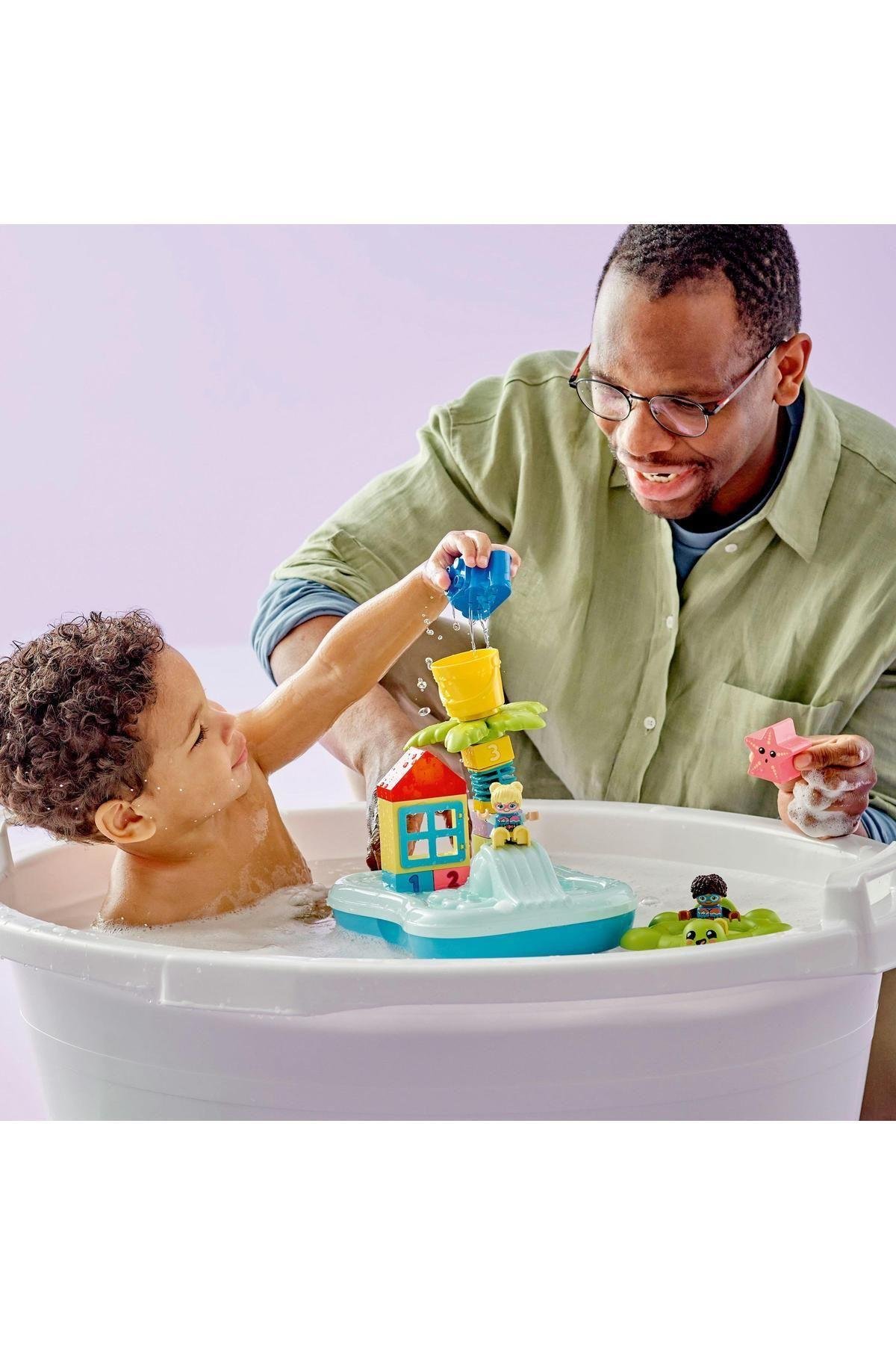 ® DUPLO® Kasabası Su Parkı 10989 - 2 Yaş ve Üzeri Çocuklar için Oyuncak Yapım Seti (19 Parça)-Lego