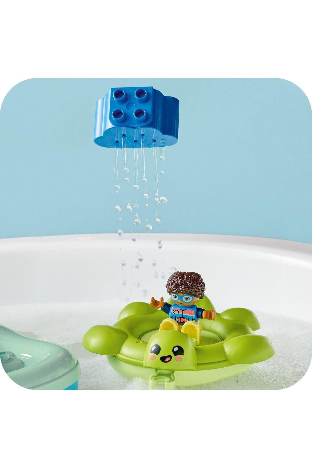 ® DUPLO® Kasabası Su Parkı 10989 - 2 Yaş ve Üzeri Çocuklar için Oyuncak Yapım Seti (19 Parça)-Lego