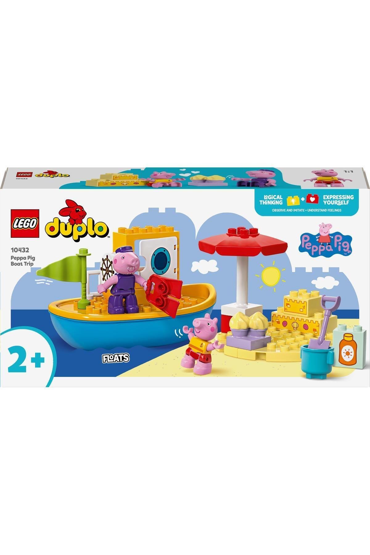 ® DUPLO® Peppa Pig Tekne Gezisi 10432 - 2 Yaş ve Üzeri Çocuklar için Yapım Seti (23 Parça)-Lego