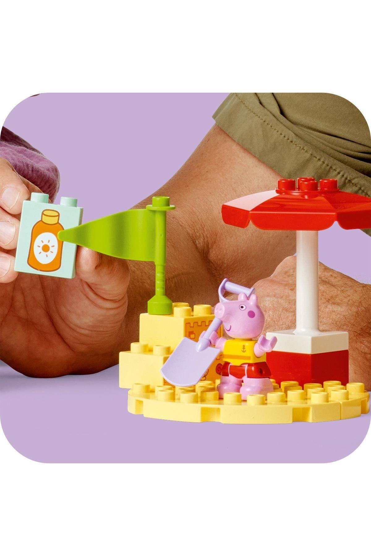 ® DUPLO® Peppa Pig Tekne Gezisi 10432 - 2 Yaş ve Üzeri Çocuklar için Yapım Seti (23 Parça)-Lego