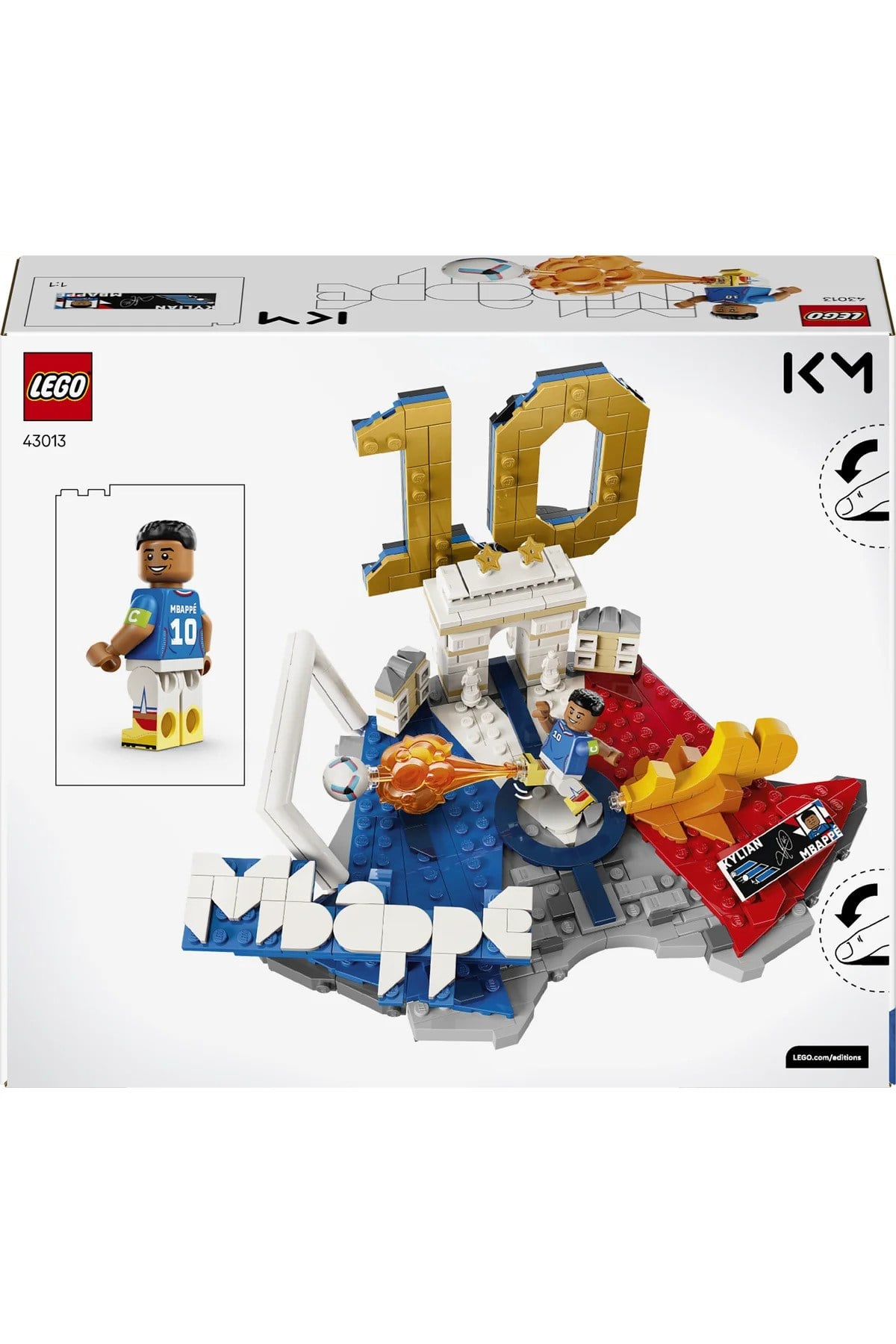 ® Editions Kylian Mbappé – Unutulmaz Futbol Anları 43013 - 10+ için Oyuncak Yapım Seti (490P)-Lego
