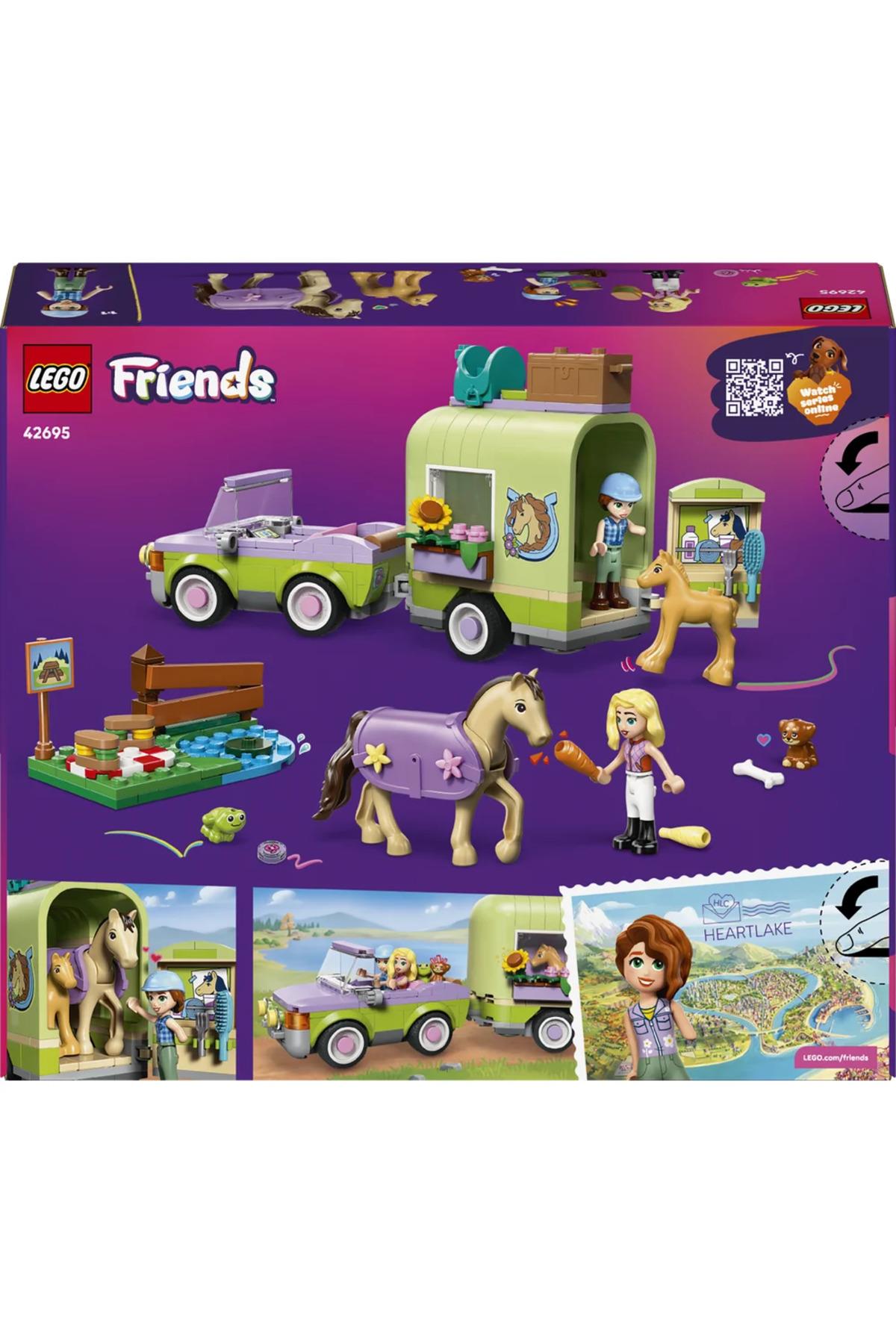 ® Friends At ve Tay Römorku 42695 – 7+ Yaratıcı Oyuncak Yapım Seti (279 Parça)-Lego