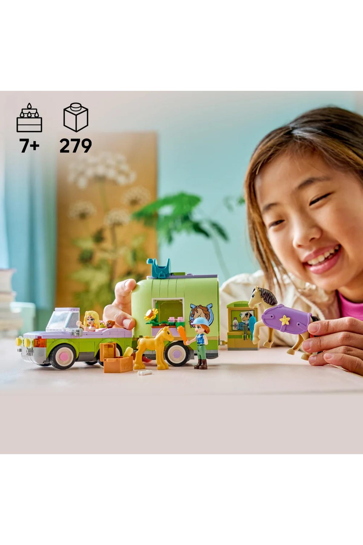 ® Friends At ve Tay Römorku 42695 – 7+ Yaratıcı Oyuncak Yapım Seti (279 Parça)-Lego